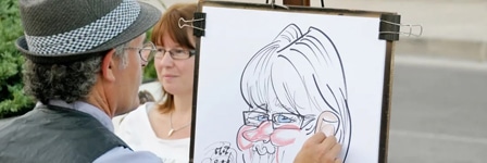 corporate caricaturist in Sheffield, UK