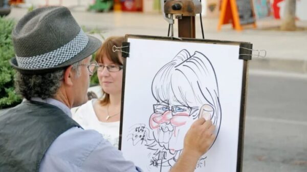 corporate caricatures in Sheffield, UK
